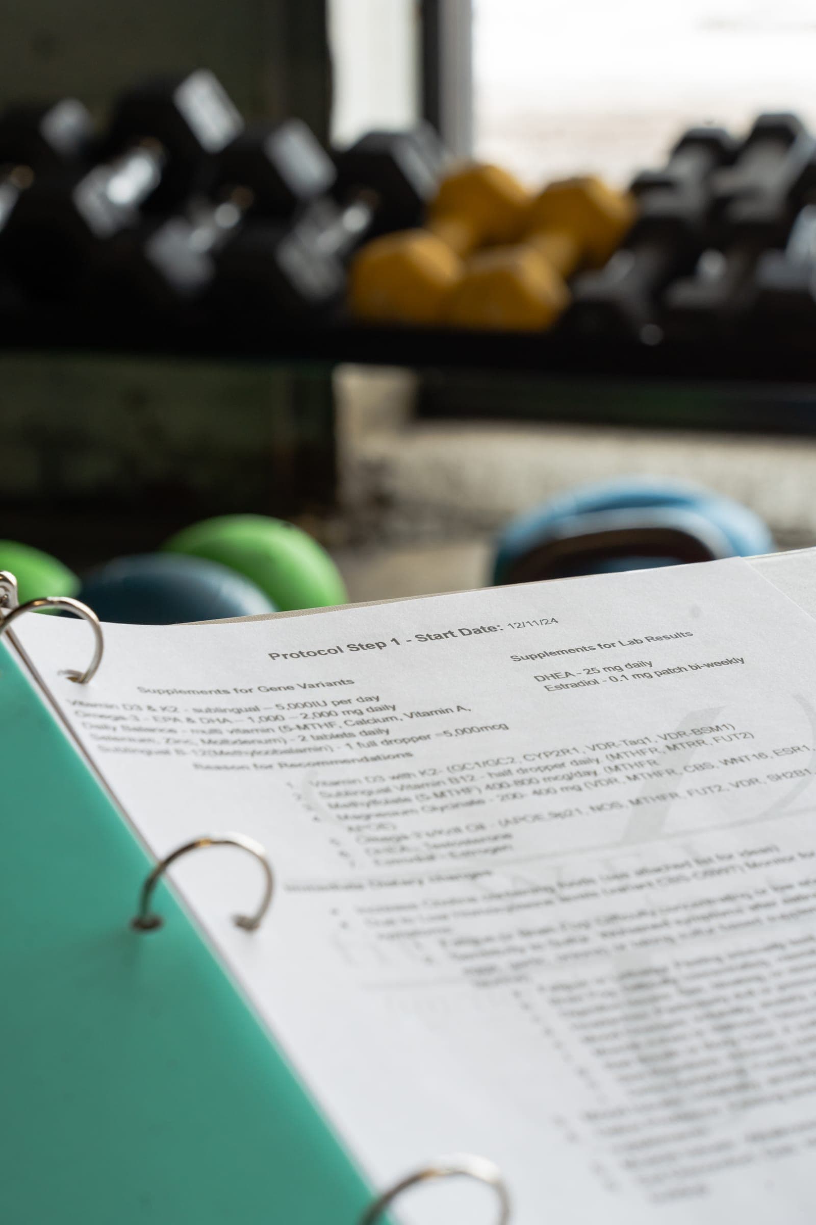 The Blueprint Method genetic testing kit on a clinician's desk