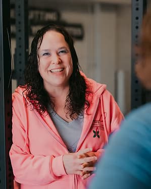 Portrait of Melinda Hickey, board-certified Nurse Practitioner and co-founder of The Fitness Factory